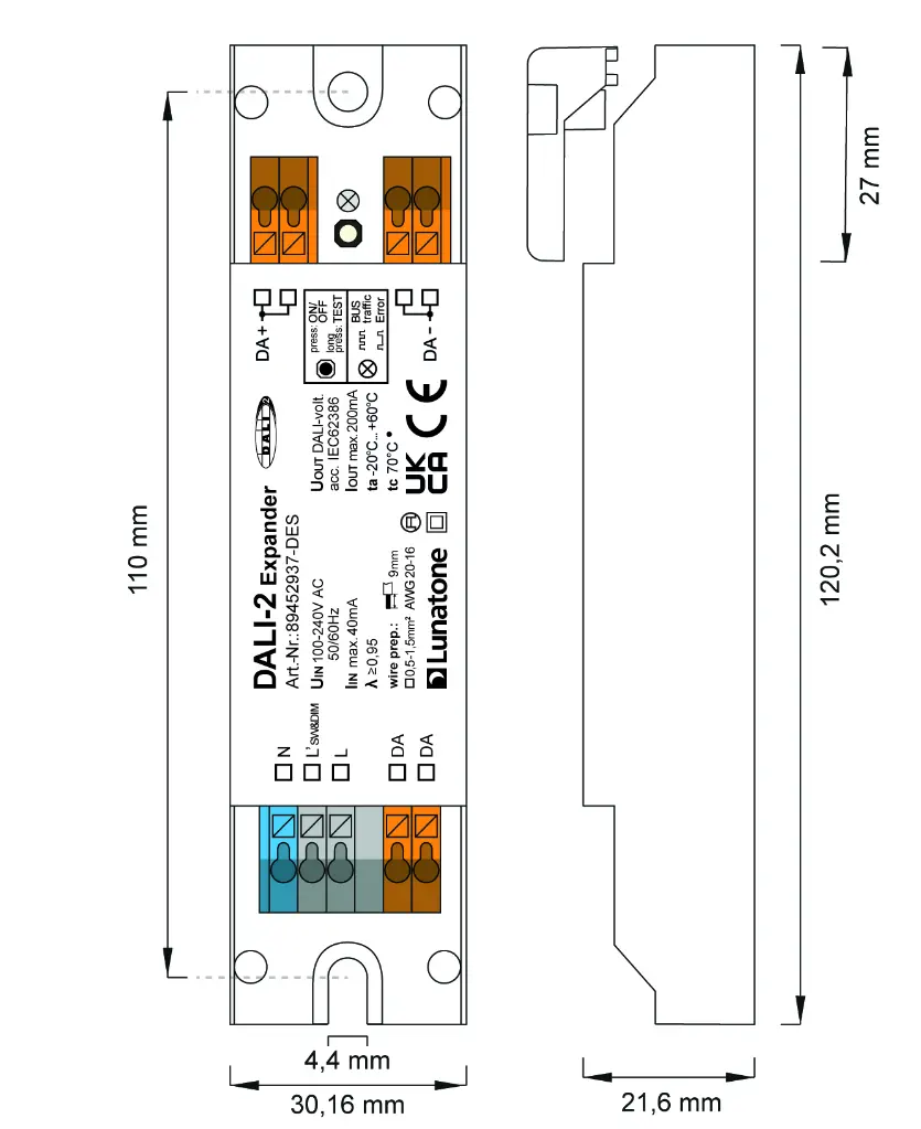 Masszeichnung Verdrahtung 89452937-DES DALI-2 Expander-01.webp