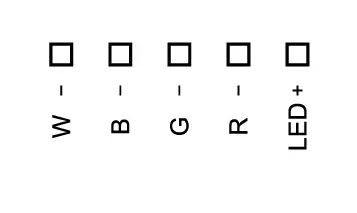 Masszeichnung Verdrahtung 89453843 RGBW LED Dimmer 16A CV DT8-02.webp