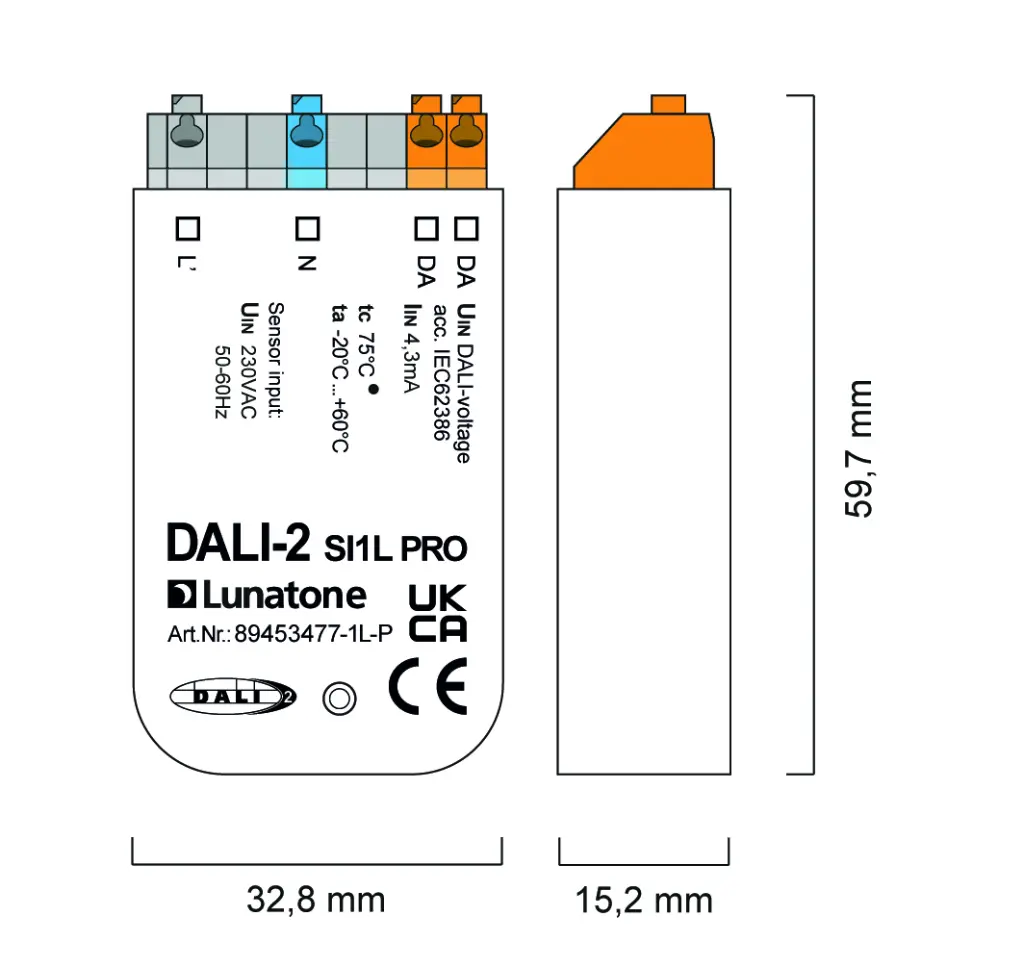 Masszeichnung Verdrahtung 89453477-1L-P DALI-2 SI1L PRO-01.webp