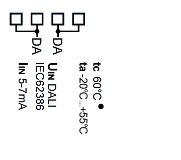 Masszeichnung und Verdrahtung 89453348 wDALI-2 BT5 wireless Bridge-02.webp