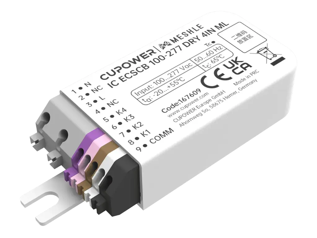4 way pushbutton wireless interface IC ECSCB 100-277 DRY 4IN MESHLE