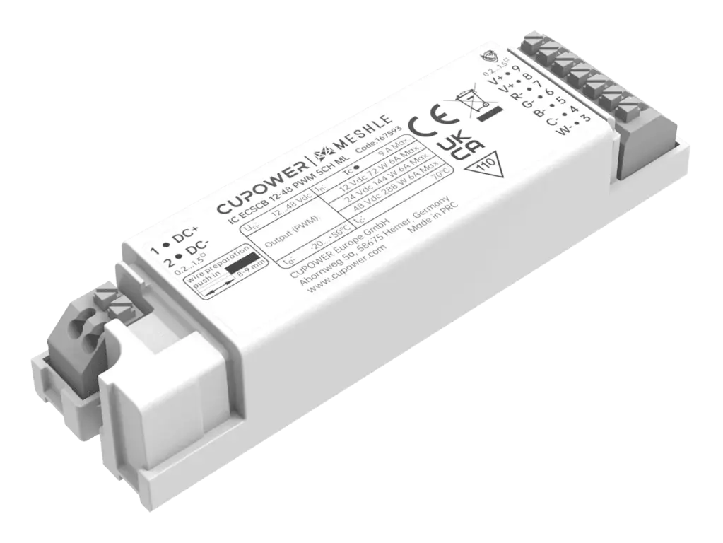 DC wireless to 5ch PWM control IC ECSCB 12-48 PWM 5CH ML MESHLE
