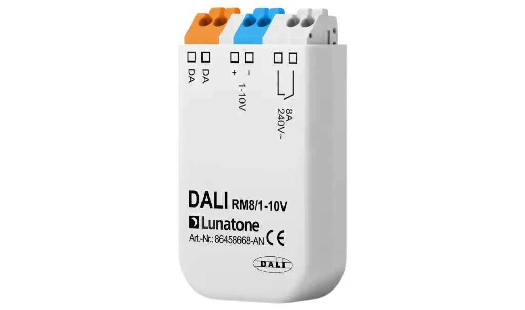 [86458668-AN] DALI RM8 1-10V analog